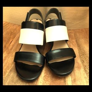 Via Spiga Black and White Heels